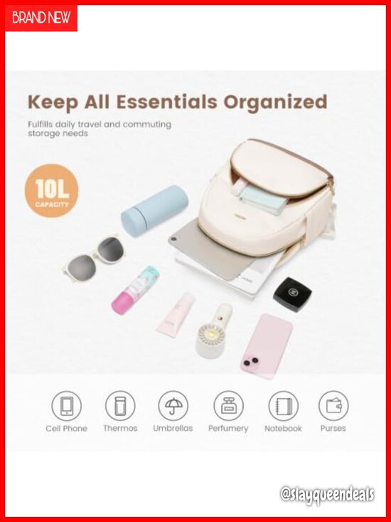 Mini Backpack Purse for Women, Anti-Slip Padded Straps, Water-Resistant main image 5